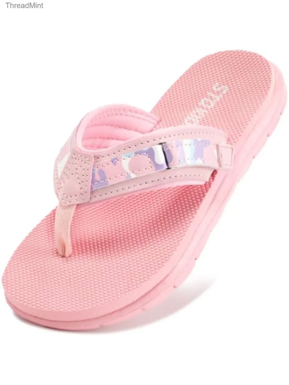 Kids Flip Flops Boys Girls Sandals Adjustable Buckle Non-Slip Summer Beach